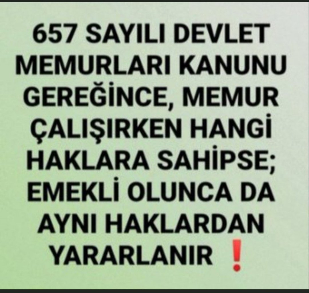 Tüm emekliler aynı değildir
#EmekliMemur Statü Hukukuna tabiidir!! Aylık hesaplamaları farklıdır
Memur Emekliliği;
Rütbe, kadro, ek gösterge, makam/görev tazminatı, kamu hiyerarşisi gibi unsulara bağlıdır
SSK &amp; Bağ-Kur sisteminde bu unsurlar yoktur
<a href="/Akparti/">AK Parti</a>
#MemurEmeklisineAdalet