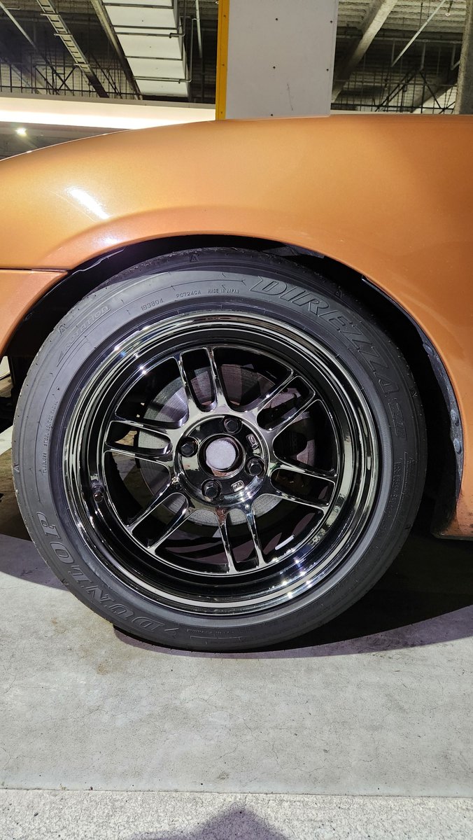 ENKEI RPF1 RS SBC 15インチ 8j +28 4本タイヤセット 11万 DIREZZA ZⅢ