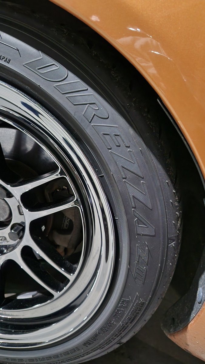 ENKEI RPF1 RS SBC 15インチ 8j +28 4本タイヤセット 11万 DIREZZA ZⅢ