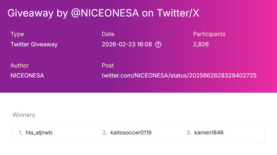 نايس ون | NICE ONE tweet media