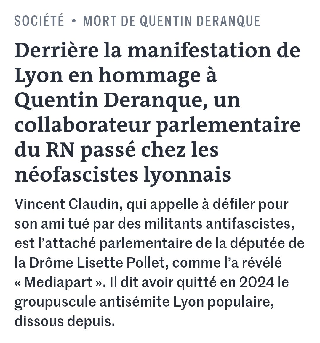 <a href="/arthurberdah/">Arthur Berdah</a> Vous êtes malhonnête intellectuellement en essayant de blanchir le RN et utiliser leur éléments de langage. On est loin de la dediabolisation du RN. 
<a href="/fernandfilback/">fernand</a>