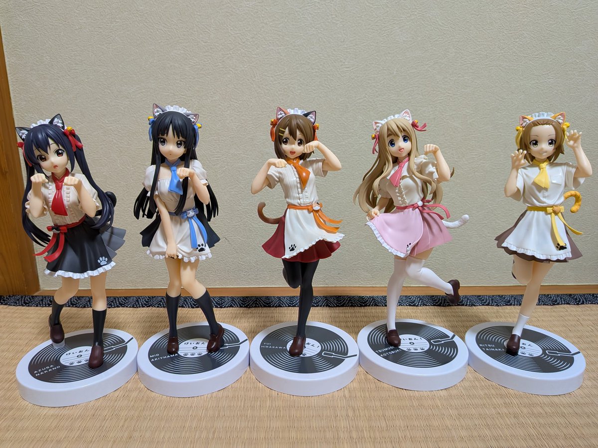 あずにゃんのフィギュアゲット!そしてコンプリート!!
#けいおん