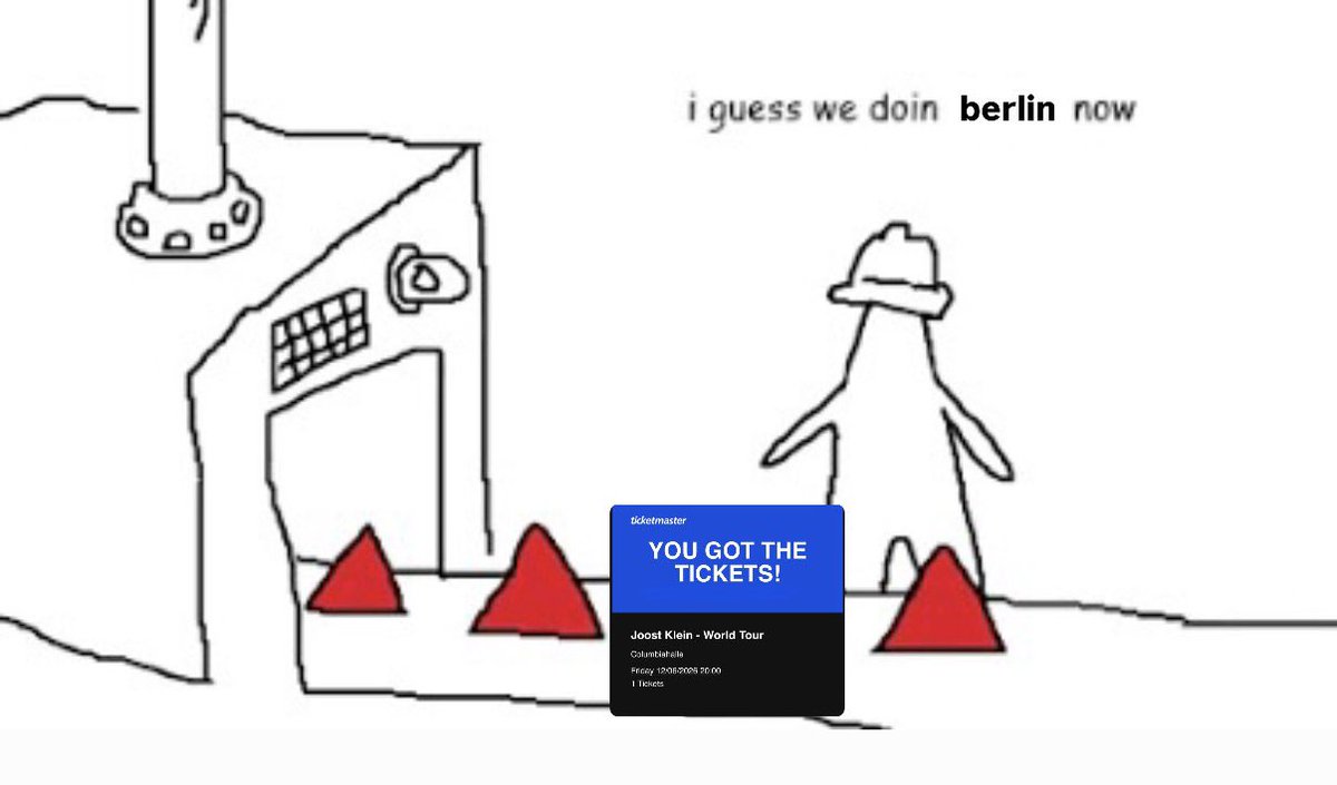 got my berlin ticket yesterday