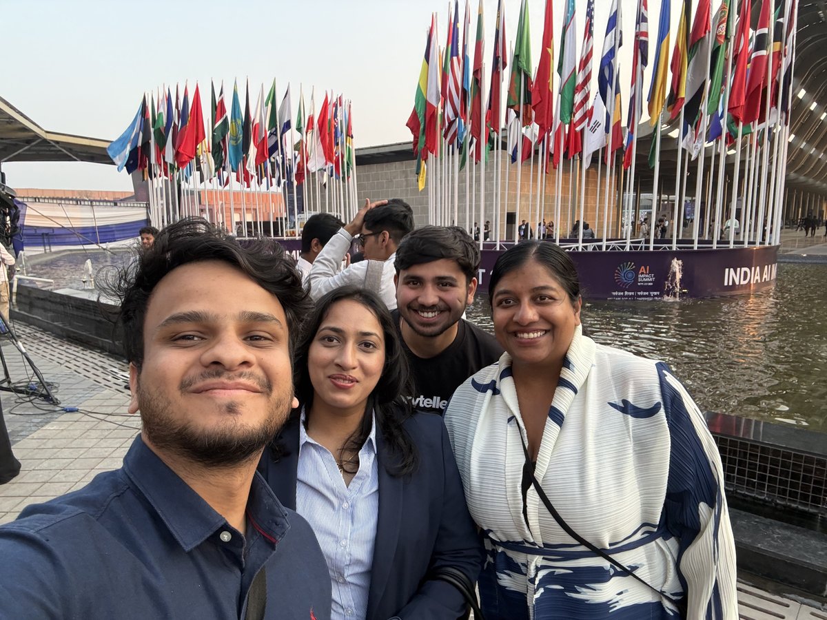 adityakumarx's tweet photo. Negative PR around the @IndiaAiExpo everywhere, Lets look at the positives.

Sovereign LLMs from Sarvam
Gnani AI VoiceOS
BharatGPT soon
AI factories + serious GPU infra
Public sector + healthcare rollouts
&amp; much more,

2 yrs ago, prompts.
Now, infrastructure.

Amazing momentum. https://t.co/RSATpVVXYF