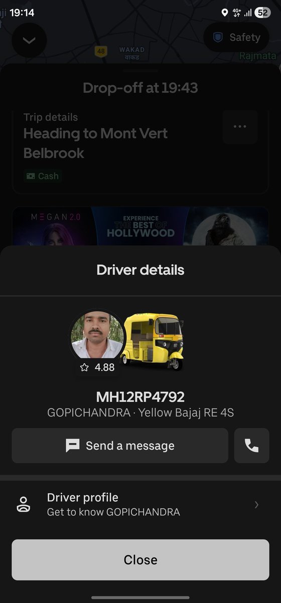 abiyer's tweet photo. @RtoPune took an Uber. Auto stopped for a few seconds before starting after taking my pin when I sat down. With his left hand he started the meter slowly and with his right hand he put under his seat on the right side. Right dot after last digit in meter blinking continously. https://t.co/6m0R5Wykzs