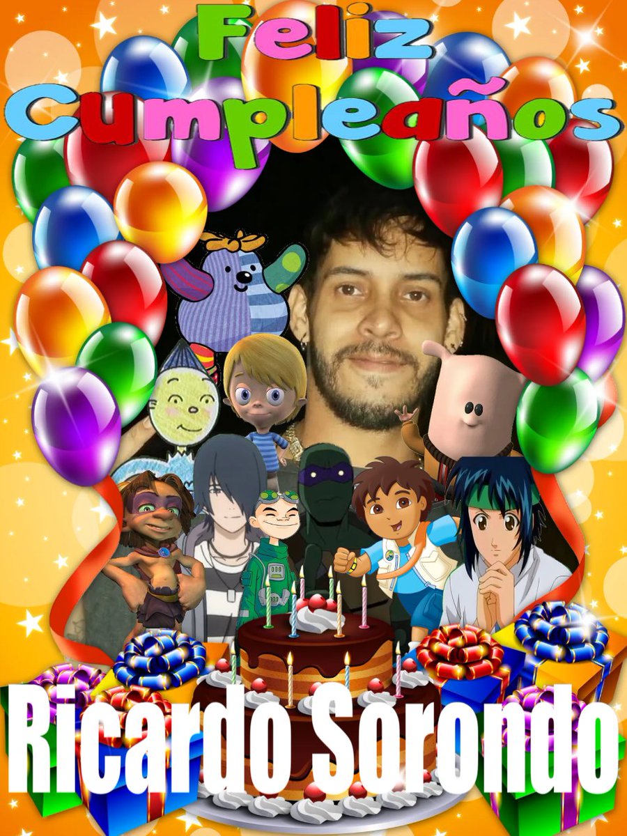 Camelo2017's tweet photo. Feliz cumpleaños #RicardoSorondo Dios te bendiga y que todos tus deseos se hagan realidad. Felicidades.
#TakYElPoderDeJuju #LosJovenesTitanes #HellGirl #ElPrincipeDelTenis #DoraLaExploradora #Boo #SaveUms #PinkyDinkyDoo #BatmanYLasTortugasNinja #LaEscuelaDelTerrorDeCasper https://t.co/JVGGDX4Cxh