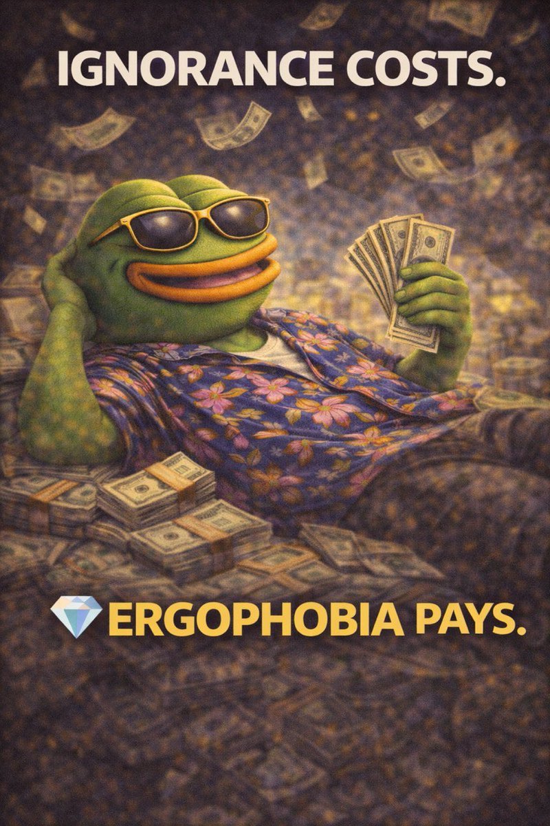 GM, my Ergophobia was peaking this weekend, couldn’t post. 

However, we lock in now, never clocking in again. 

$ERGOPHOBIA