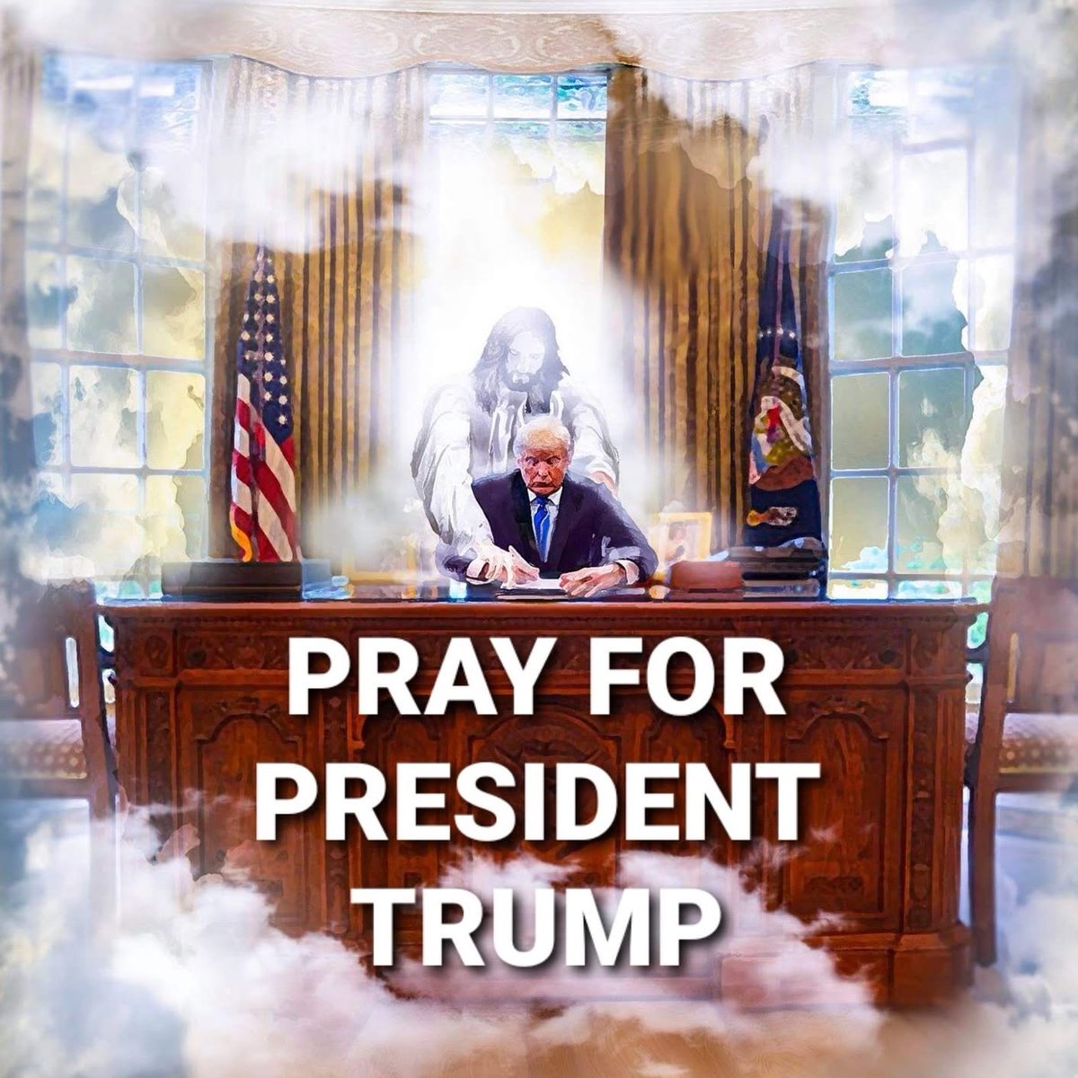 PRAY FOR MR PRESIDENT 🇺🇸🤍