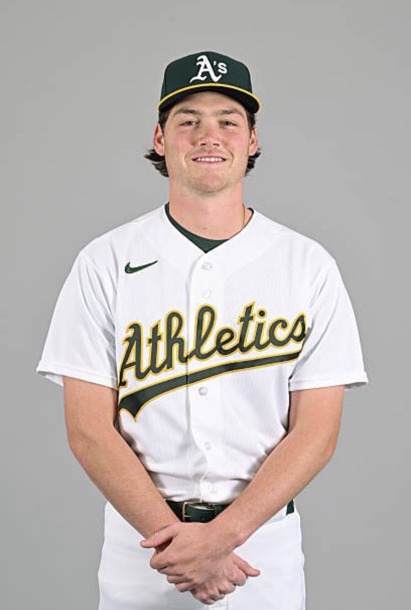 Official <a href="/Athletics/">Athletics</a> headshot! So happy that he’s a part of this young, talented, exciting team. Sometimes dreams really do come true! Go A’s! 💚💛