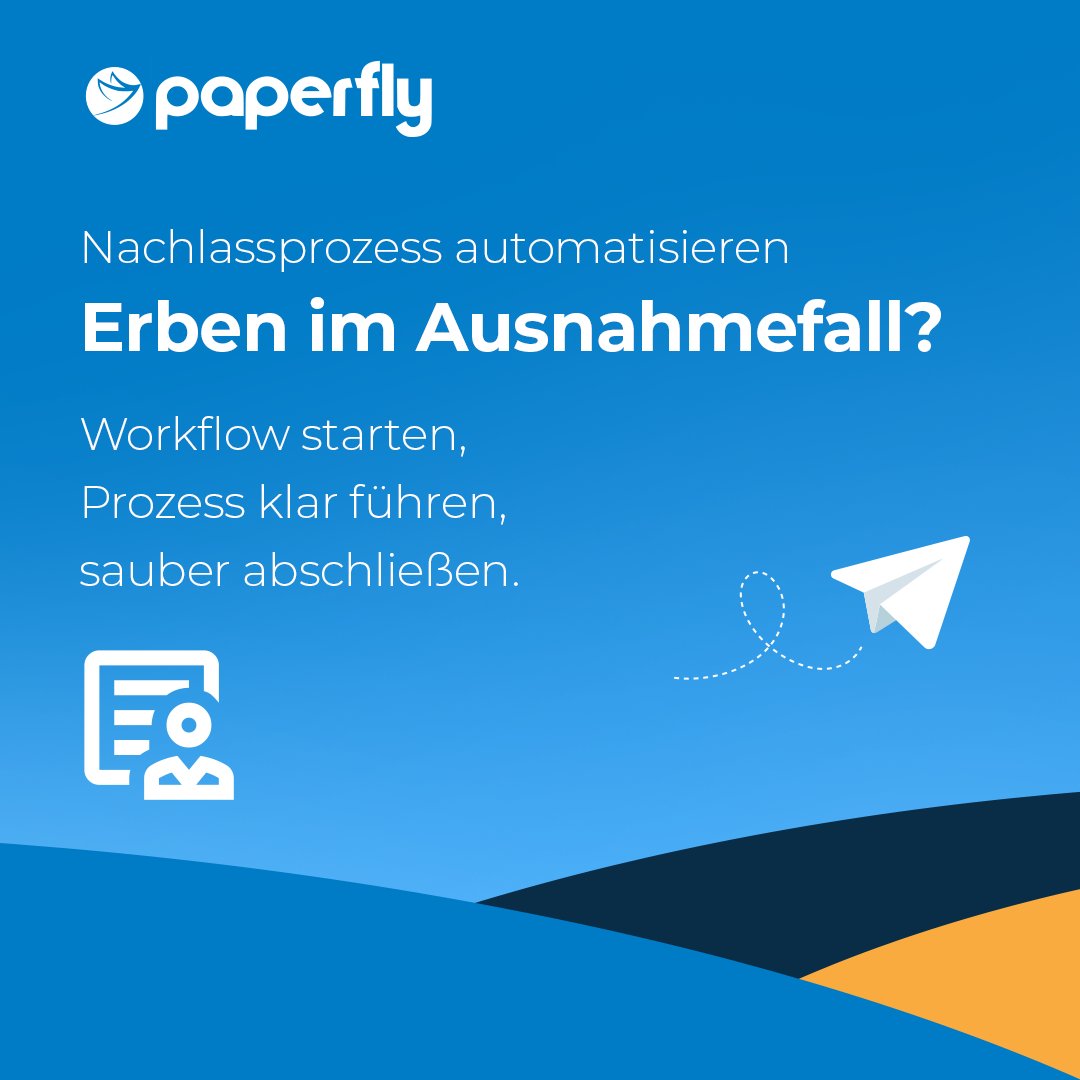 paperfly_io's tweet photo. Nachlassfälle: stiller OPEX- &amp; Risiko-Treiber in Banken.
Praxiswerte: 14-21 → 6-10 Tage, Rückfragen 35-55% → 5-15%. im Paperfly-Workflow: Upload → Checks → eSign → Audit-Trail: https://t.co/kCLftmpelq https://t.co/FAziThEm6g