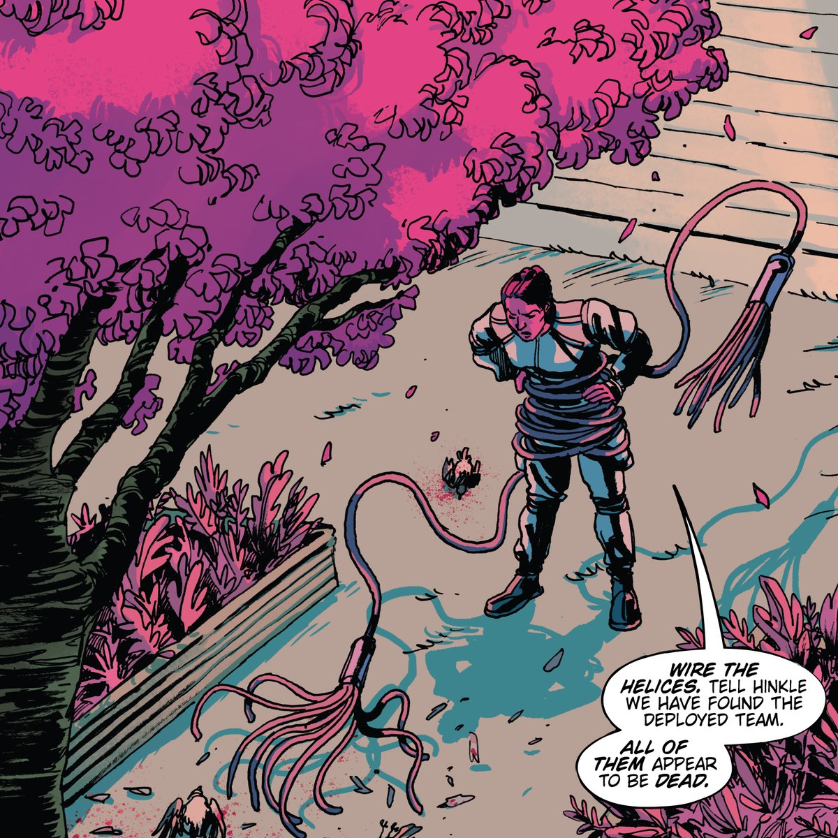 Some lettering details of Arks Helices #1.
Written by Rory Collins, pencils and colors by Gustavo Vargas, published by <a href="/ClickyW/">ClickySproutWife - Scifi/Horror Comic Arks</a>
This is some real hardcore sci-fi comic book, and I'm so proud of the work we did.

#comic #lettering #scifi #bleurgh!