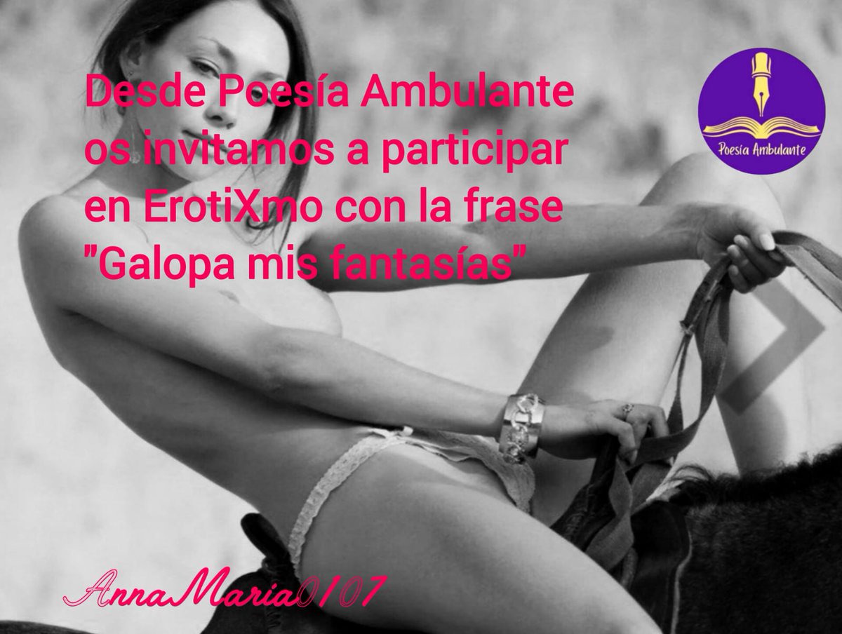 Ennar865927's tweet photo. @poesiaambulant Quiero a la orilla del mar,
cumplir con mi sueño eterno,
tus fantasias galopar,
en verano y en invierno.

#ErotiXmo https://t.co/lj4xCqSFDr