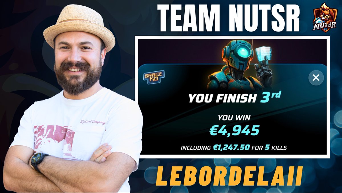 🥷 Player : Tynco
💻 Tournoi : 🏆 Mystery
💎 BI : 100€
💶 Gains : 1720€

🥷 Player : Léo
💻 Tournoi :🥈Mystery
💎 BI : 100€
💶 : 1047€

🥷 Player : Labrik 
💻 Tournoi :🥉Gravity
💎 BI : 250€
💶 : 6747€

🥷 Player : Boris 
💻 Tournoi :🥉Purple
💎 BI : 500€
💶 : 4945€