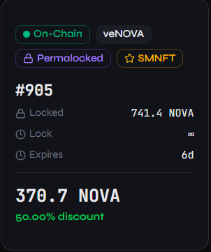 veXchangeFi's tweet photo. $NOVA veNFT interests are going high and theres no better place to trace than on @veXchangeFi 

This not only gives you $veNOVA at a discount but you must BUY in $NOVA tokens‣‣‣thus contributing to the flywheel !
