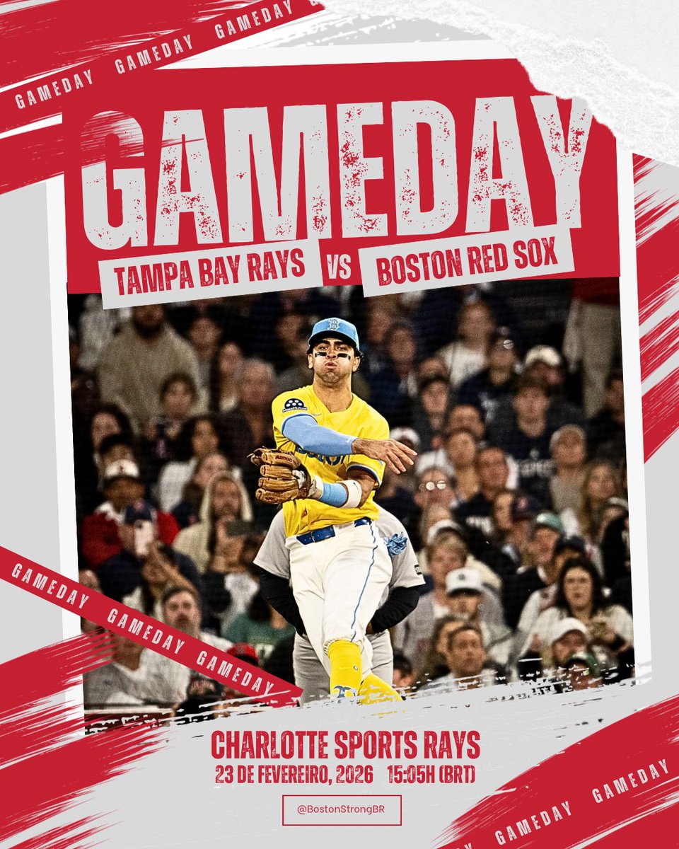 ⚾️ HOJE TEM RED SOX 🔴🧦

🆚 Tampa Bay Rays
🕒 15:05h (BRT)
🏆 MLB Spring Training
🏟️ Charlotte Sports Park 

#MLB #RedSox #DirtyWater #MediasRojas