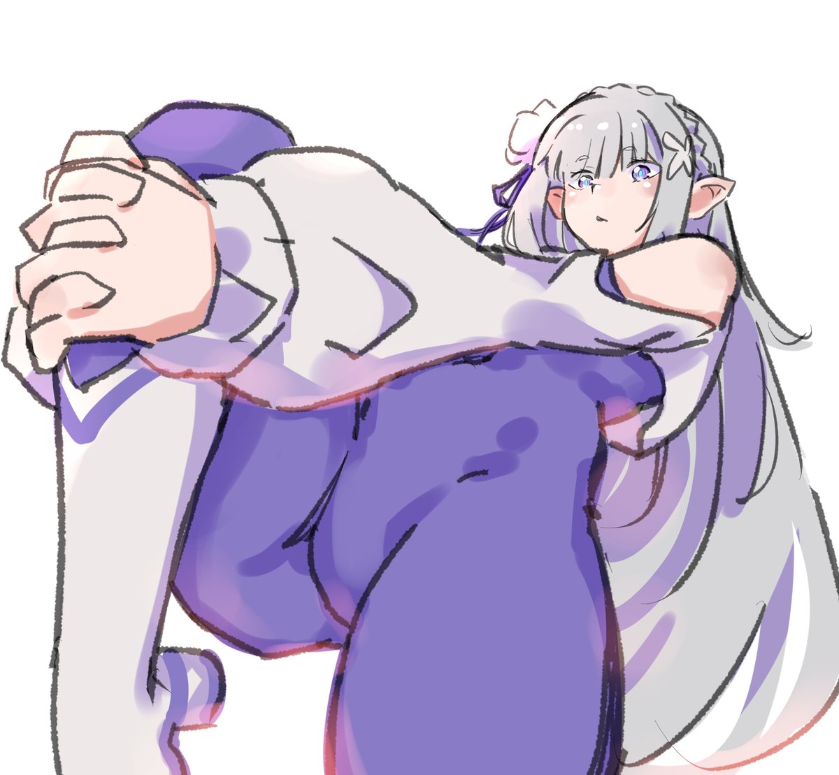 1803
 #一日一回感謝のエミリア様描きso16