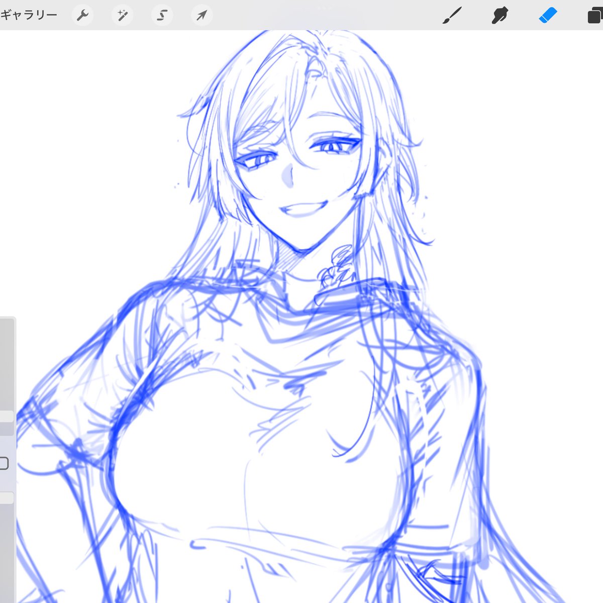 久々に描いたらすごい性格悪そうな顔に出来上がって良い　※kis♀