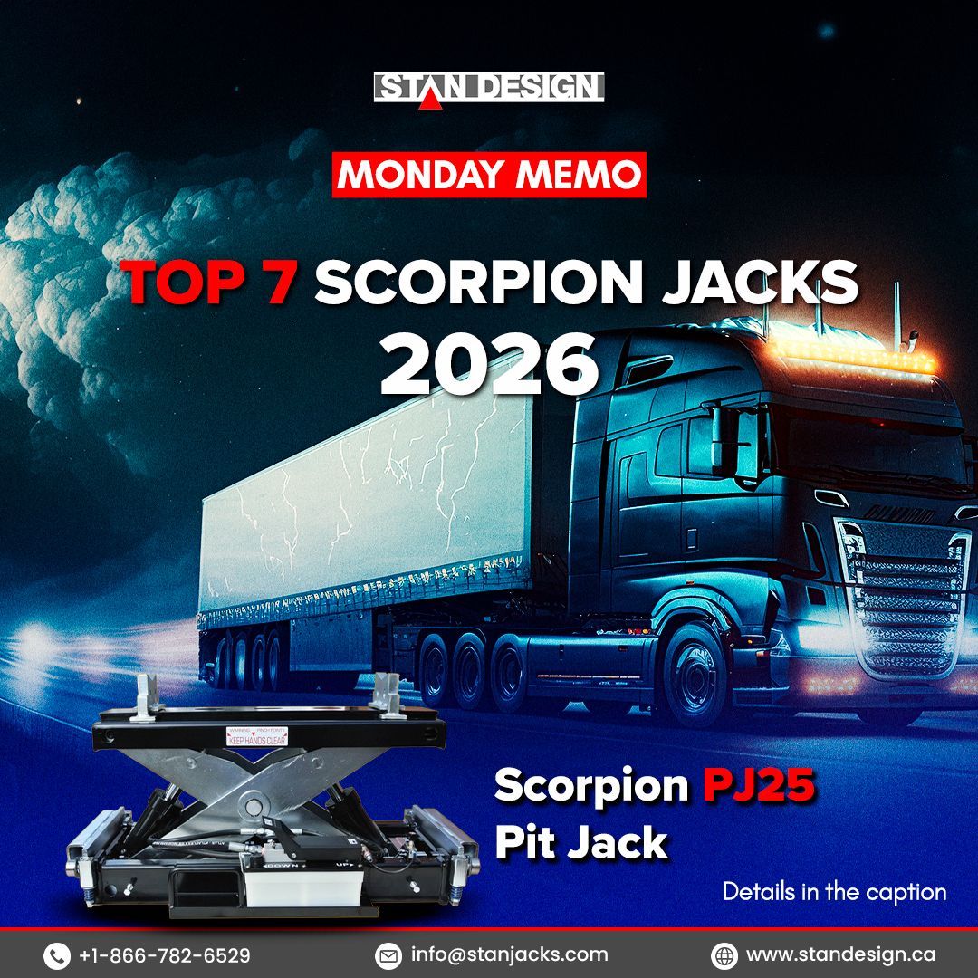 standesignca's tweet image. 📅 February = Scorpion Jack Month

#6 Scorpion #PJ25 Workshop Pit Jack- Best For:

1. Big bus and truck support
2. High lifting strength
3. Expandable working range

Watch this space for the top 7 #scorpionjacks of 2026!

📩 DM to upgrade

#standesign #scorpionjacks #bridgejacks