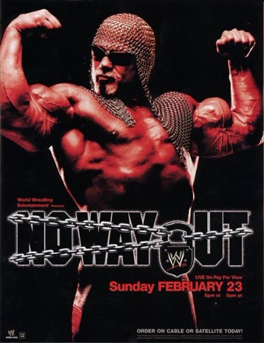 wrestle_hist's tweet photo. 2/23/2003
The No Way Out poster.
#WWE #NoWayOut #ScottSteiner #BigPoppaPump #Freakzilla #BellCenter #Montreal #Canada https://t.co/0uwDpyt9Ed