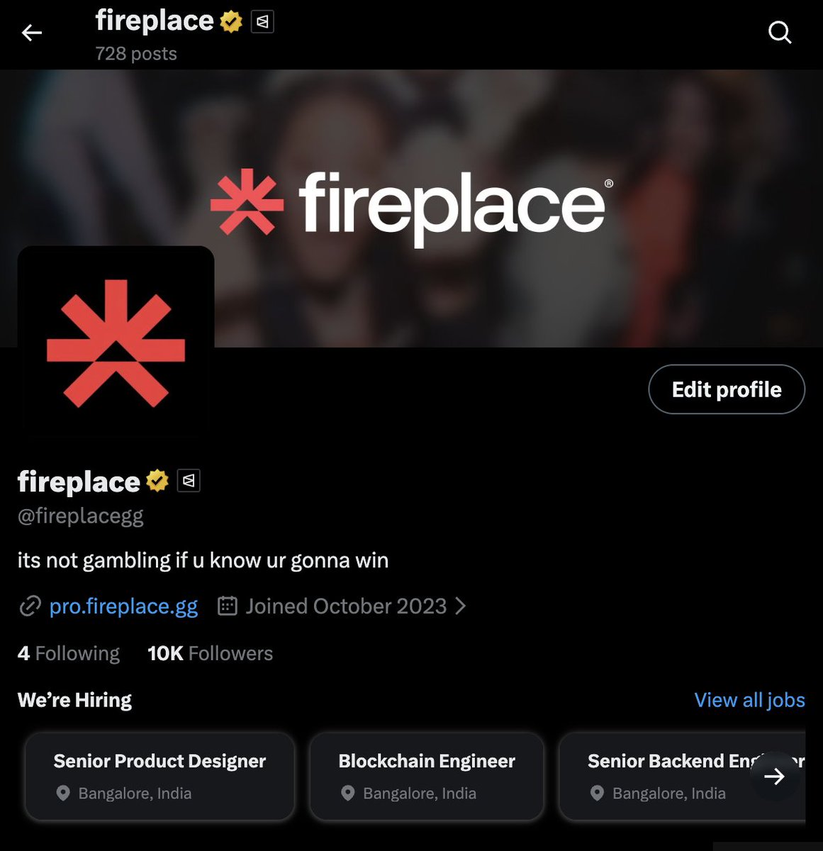 fireplace tweet media