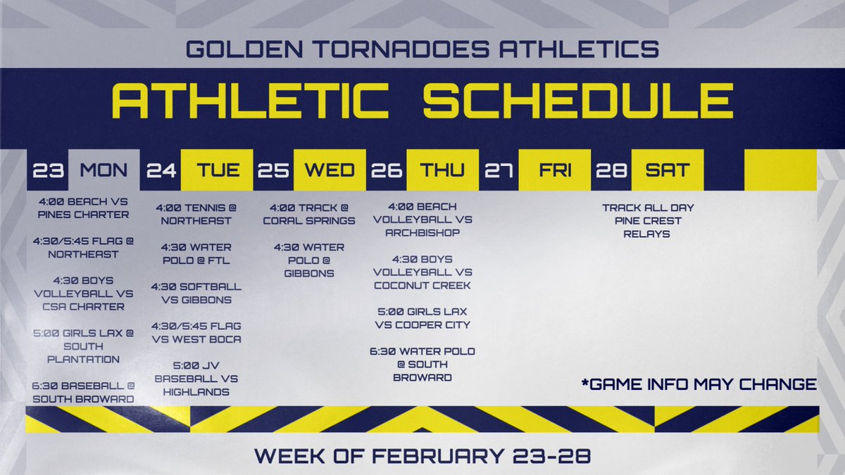 Golden Tornadoes Athletics tweet media