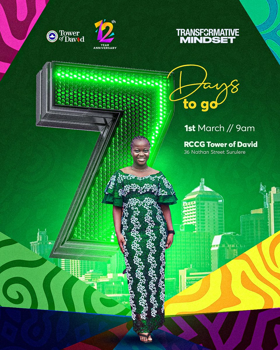 TowerofDavid_'s tweet photo. This is not just a celebration.
It is a shift.

Prepare your heart.
Prepare your mind.
Prepare for transformation.

March 2026.
The countdown has begun.

#7DaysToGo
#TransformativeMindset
#TowerOfDavid https://t.co/A8OMcmgWoH