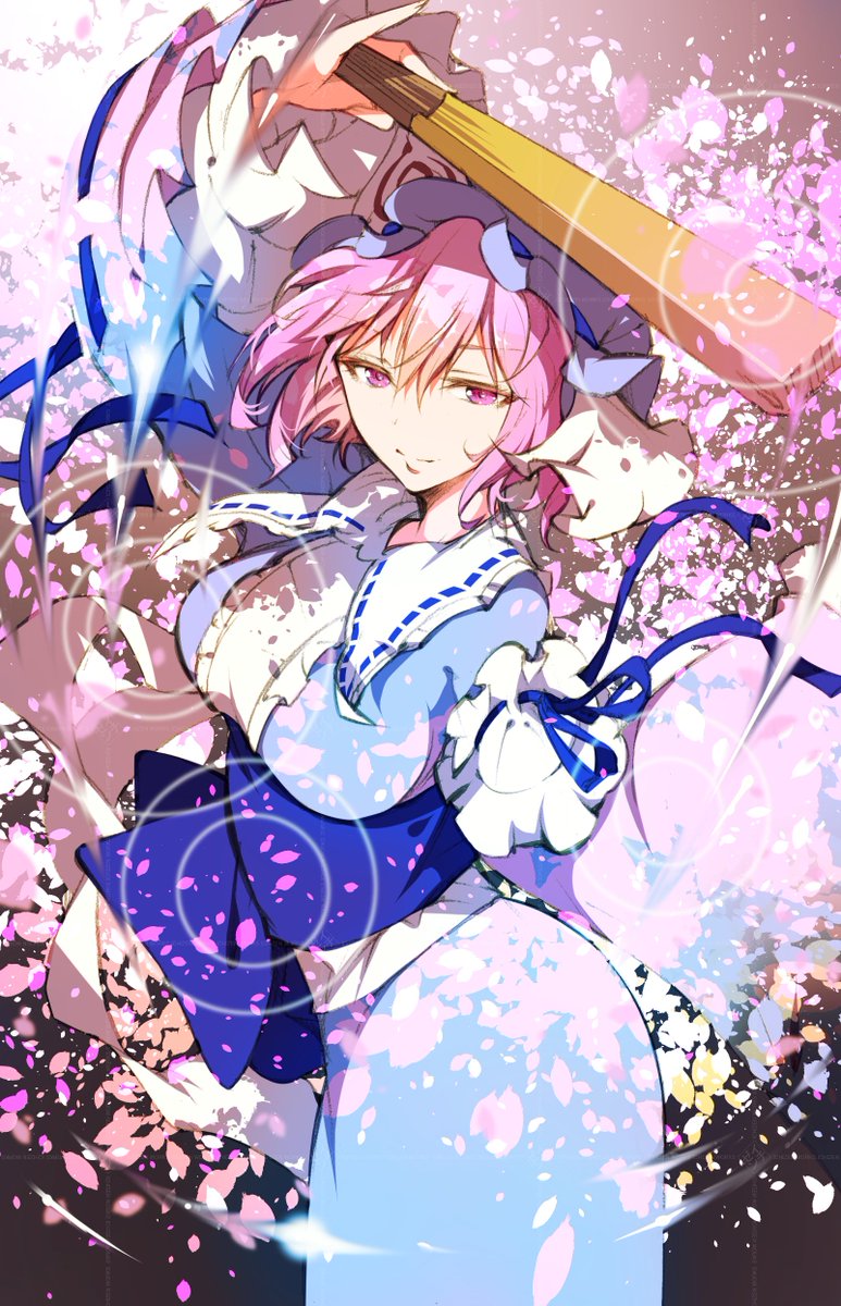 西行寺幽々子 「ゆゆ様(再掲) #2月23日は幽々子の日 #東方