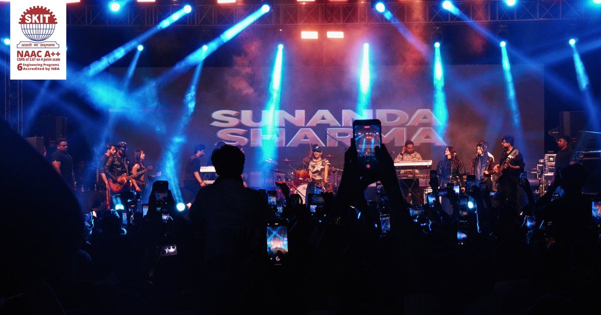 ✨ Pravah 2026 | A Musical Evening with Sunanda Sharma ✨

An unforgettable night filled with music, energy, and electrifying vibes 🎤🔥
The stage lit up, the crowd sang along, and memories were made 🌙

Swipe to relive the magic 💫

#SunandaSharma #Pravah2026 #SKITJaipur