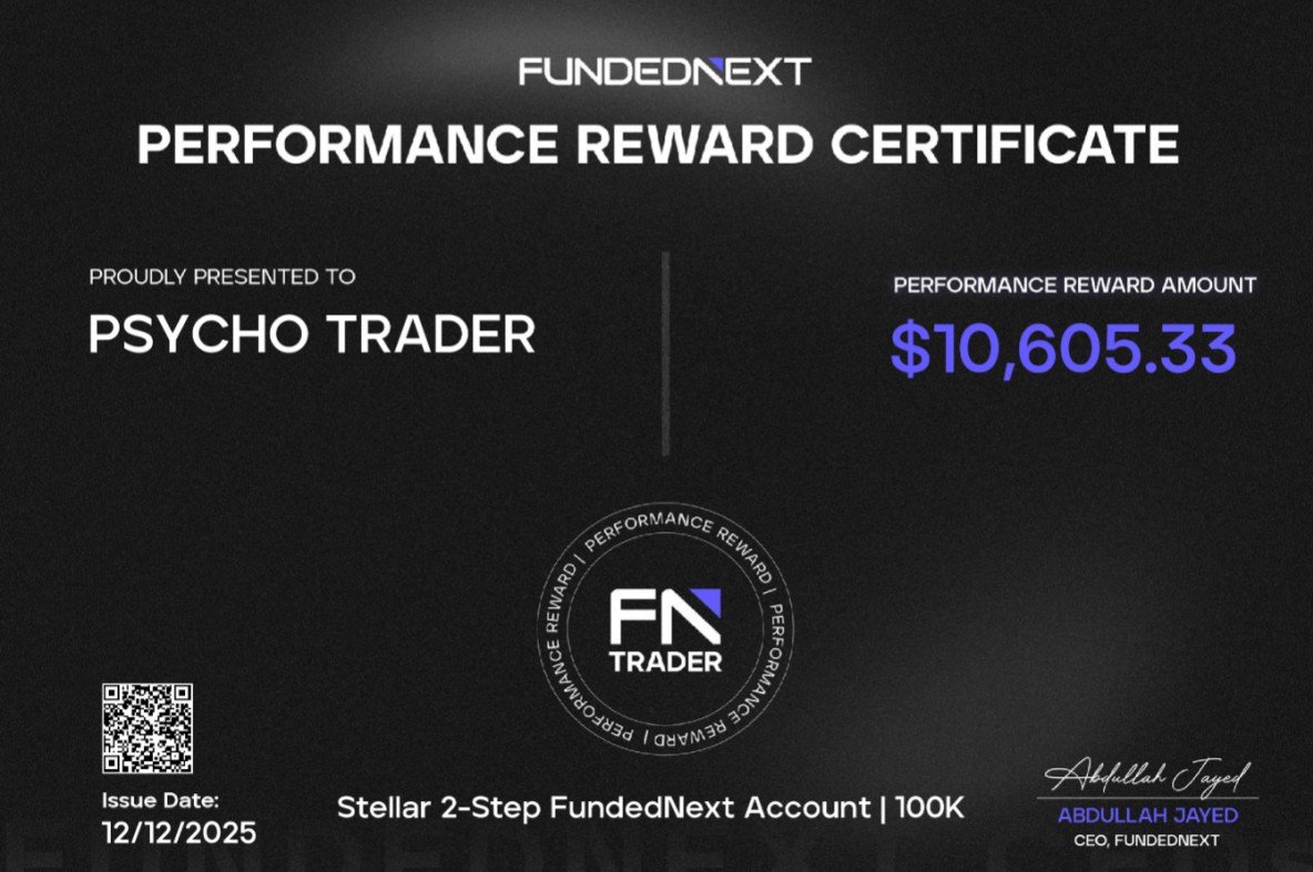 Proud to receive my payout from <a href="/FundedNext/">FundedNext</a>. 🏆

Keep grinding, traders! 🔥

#FundedNextPayout