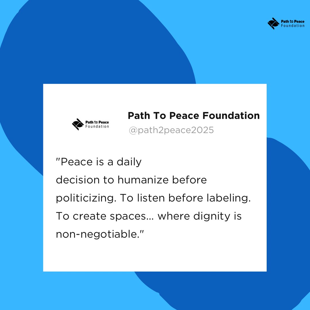 Path to Peace Foundation tweet media