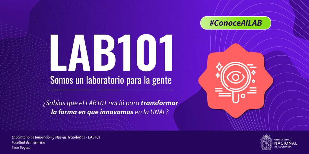 LAB101 UNAL - Innovación pública y govtech tweet media