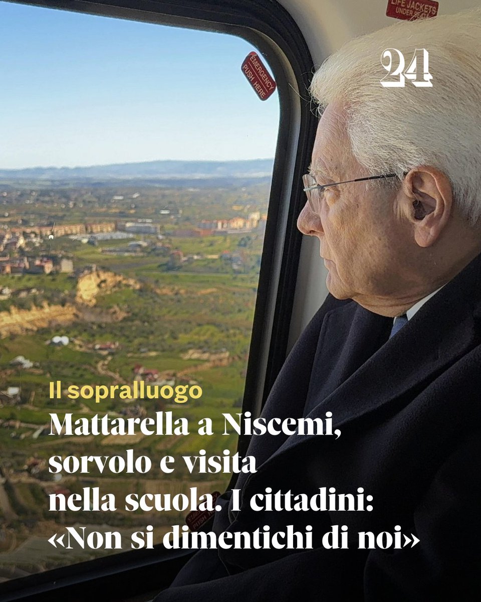 sole24ore's tweet image. ➡️ Leggi l'articolo: ilsole24ore.com/art/mattarella…

#Niscemi #Mattarella #IlSole24Ore