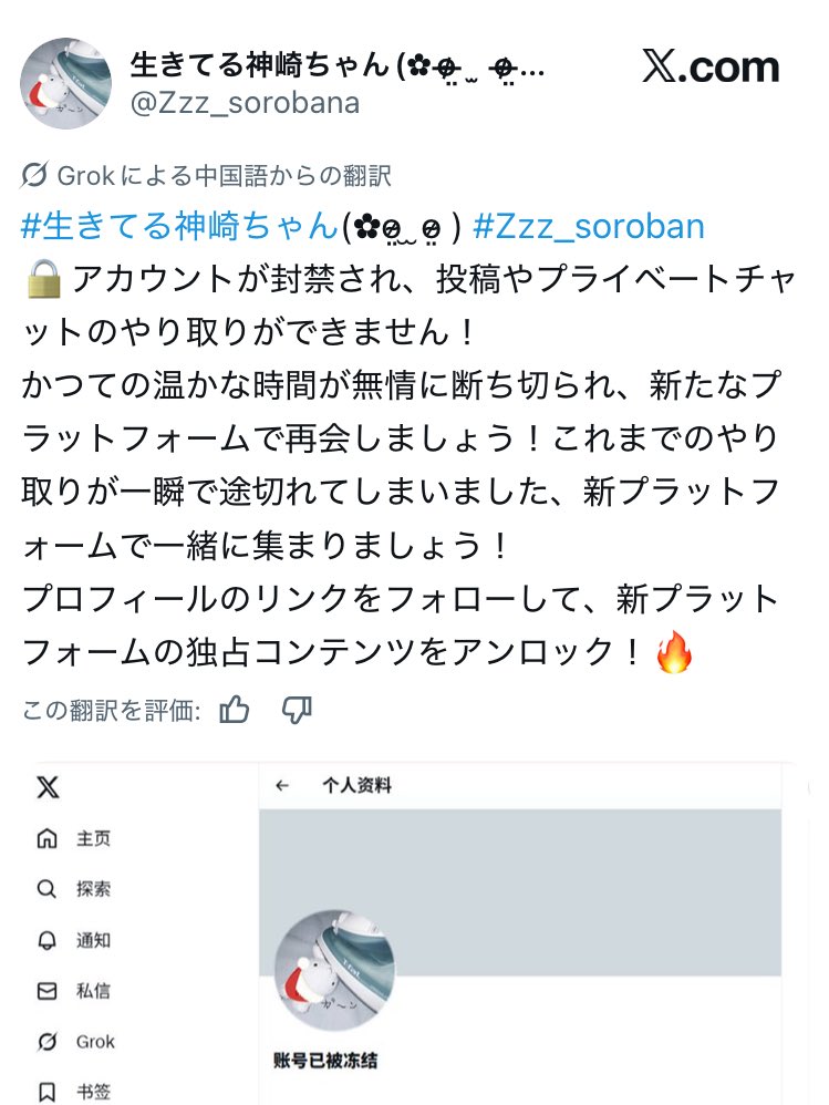 うちの偽物を発見 かつての温かな時間が無情に断ち切られ、アカウント