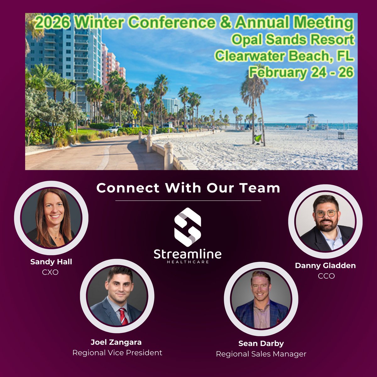 StreamlineHCSol's tweet photo. Streamline Healthcare Solutions is heading to the 2026 MHCA Winter Conference | Clearwater Beach | Feb 24–26.

Let’s connect.

#MHCA2026 #BehavioralHealth #SmartCare #HealthcareInnovation https://t.co/ZS7l1NwzdK