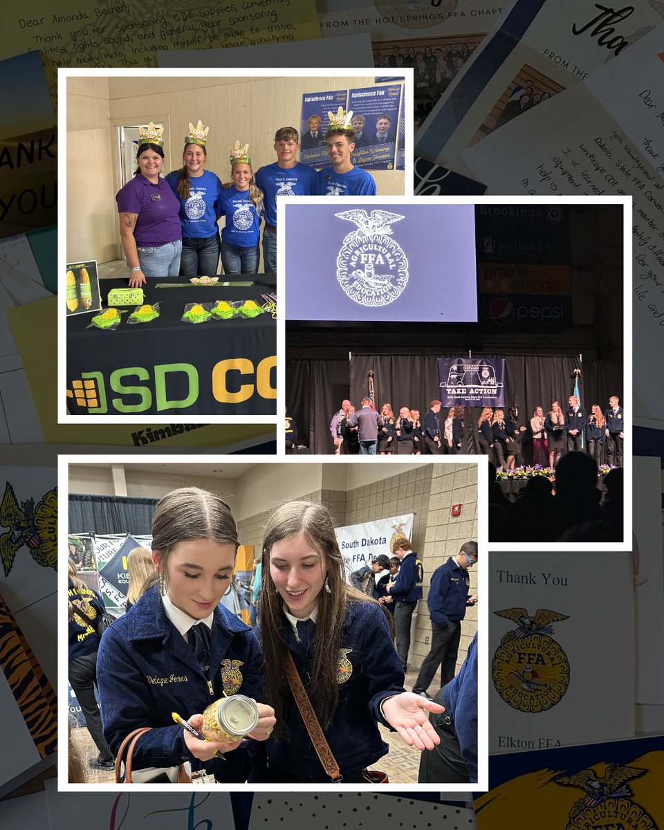 Happy National FFA Week! 💙💛

This week, we celebrate the leadership, hard work, and dedication of FFA members across South Dakota. From classrooms to communities, you are shaping the future of agriculture every day.

Wishing all FFA students a successful and memorable week!