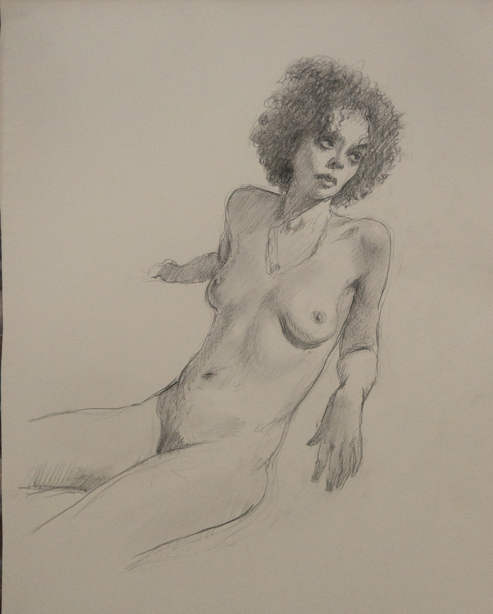 Life study, oil crayon.

#lifedrawing #sketch #crayon