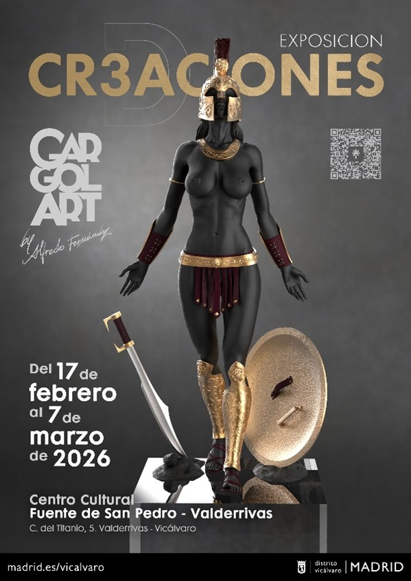 📌Visita nuestra exposición: CR3ACIONES”. GARGOLART by Alfredo Fernández
🗓Abierta hasta el 7 de marzo 
📍Centro Cultural Fuente de San Pedro - Valderrivas