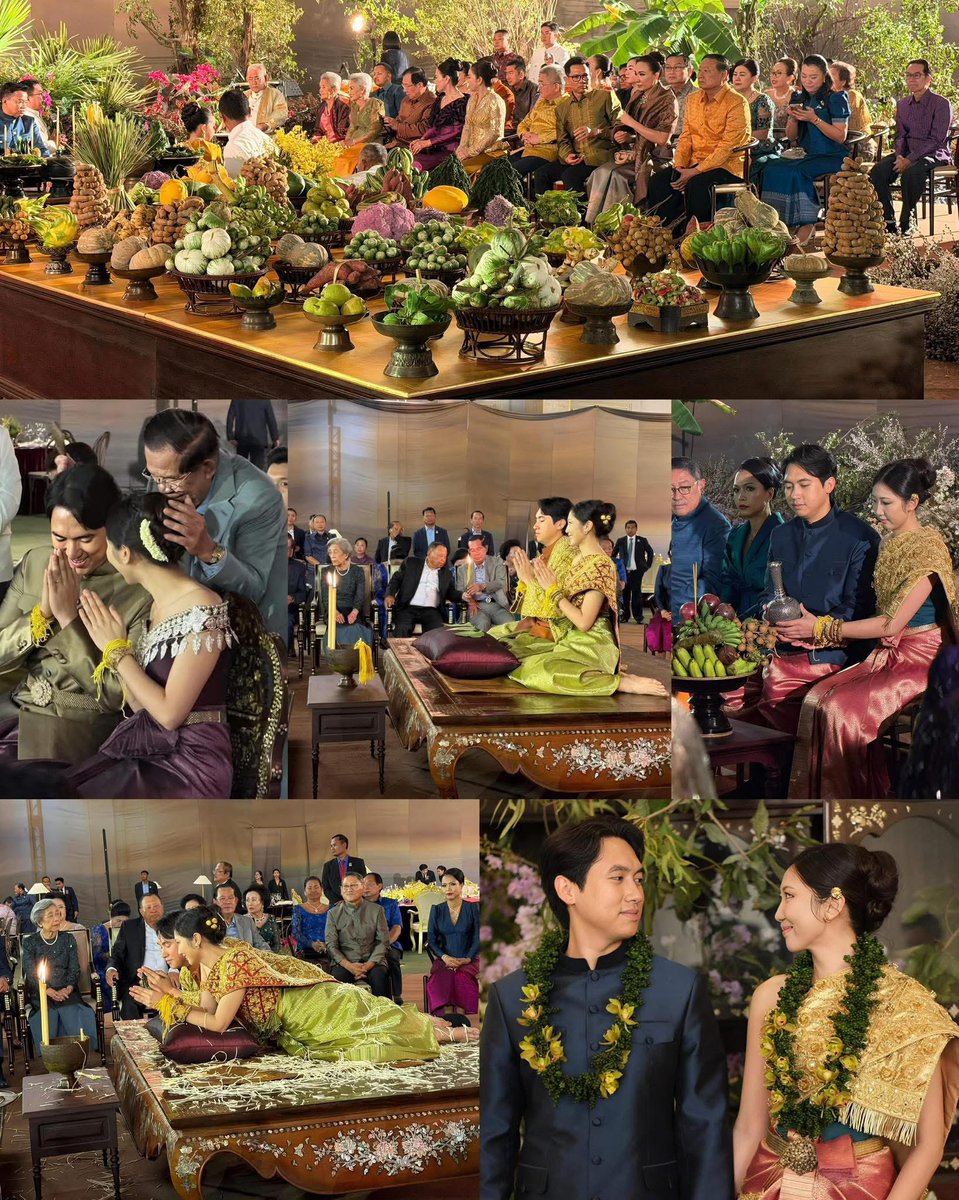 Grand Khmer Wedding Unites Prominent Cambodian Families 🇰🇭🇰🇭🇰🇭

The traditional Khmer wedding of the son of Deputy Prime Minister Sok Chendasophea and the daughter of beauty queen SaoSenghak has drawn wide public attention, showcasing elegance, heritage, and family prestige.