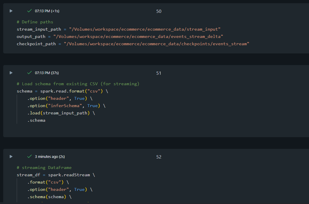 vinitsolanki111's tweet photo. Day 4 of 14 Days AI Challenge 2

Built a Structured Streaming pipeline in Databricks. Simulated streaming, wrote to Delta with checkpointing, and created a Bronze table.

@Databricks @codebasics @Indiandataclub #DatabricksWithIDC
#StructuredStreaming #DeltaLake #DataEngineering https://t.co/WPefP59zEe