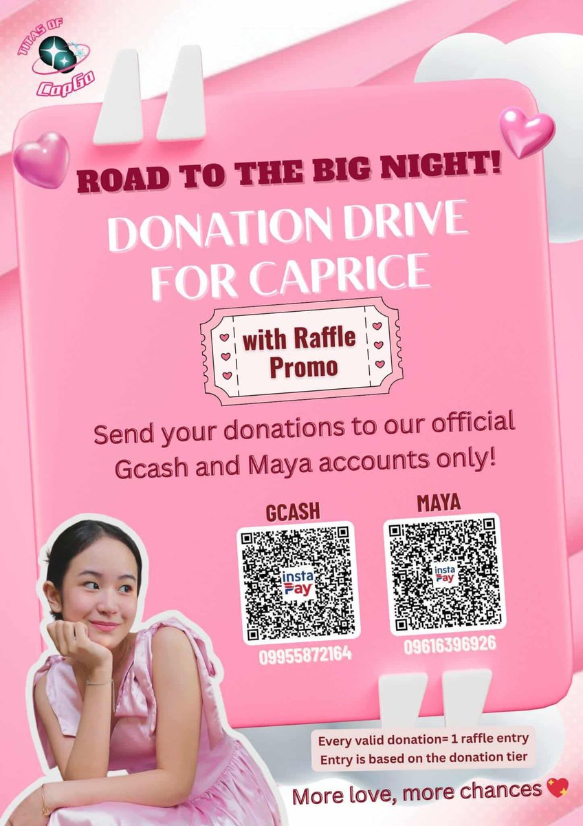We are also doing our donation drive. Again we have paraffle as well, winners will be announced after the Big night. Any amount is deeply appreciated. 🙏🏽 Please DM your proof here or any social media accounts of Titas Of CapGo. Reminders please be vigilant when donating. You can