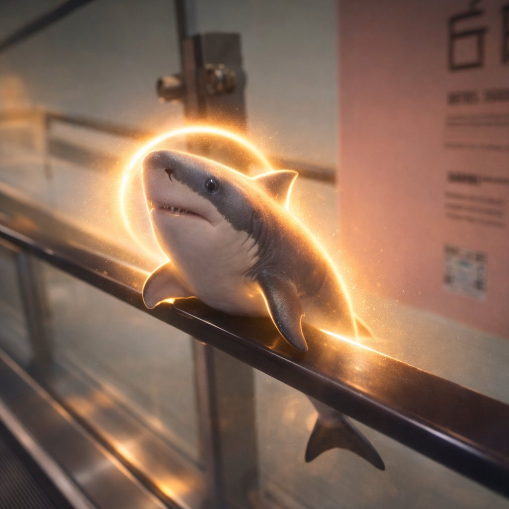 JamesTeaCook's tweet photo. I just found the ikea shark doll spinning on escalator going viral on X.

https://t.co/xwjdv3AU0n

It's super funny and memeable. https://t.co/H5sRUsLgk7