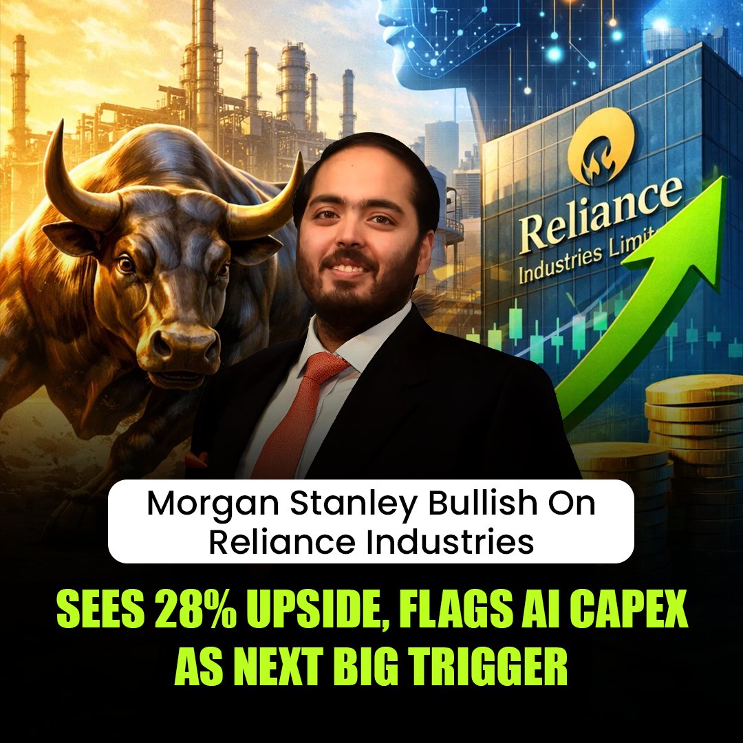 Morgan Stanley projects a 28% upside for Reliance Industries, driven by AI capex investments. Anant AI Initiative plays a crucial role in this optimistic forecast.