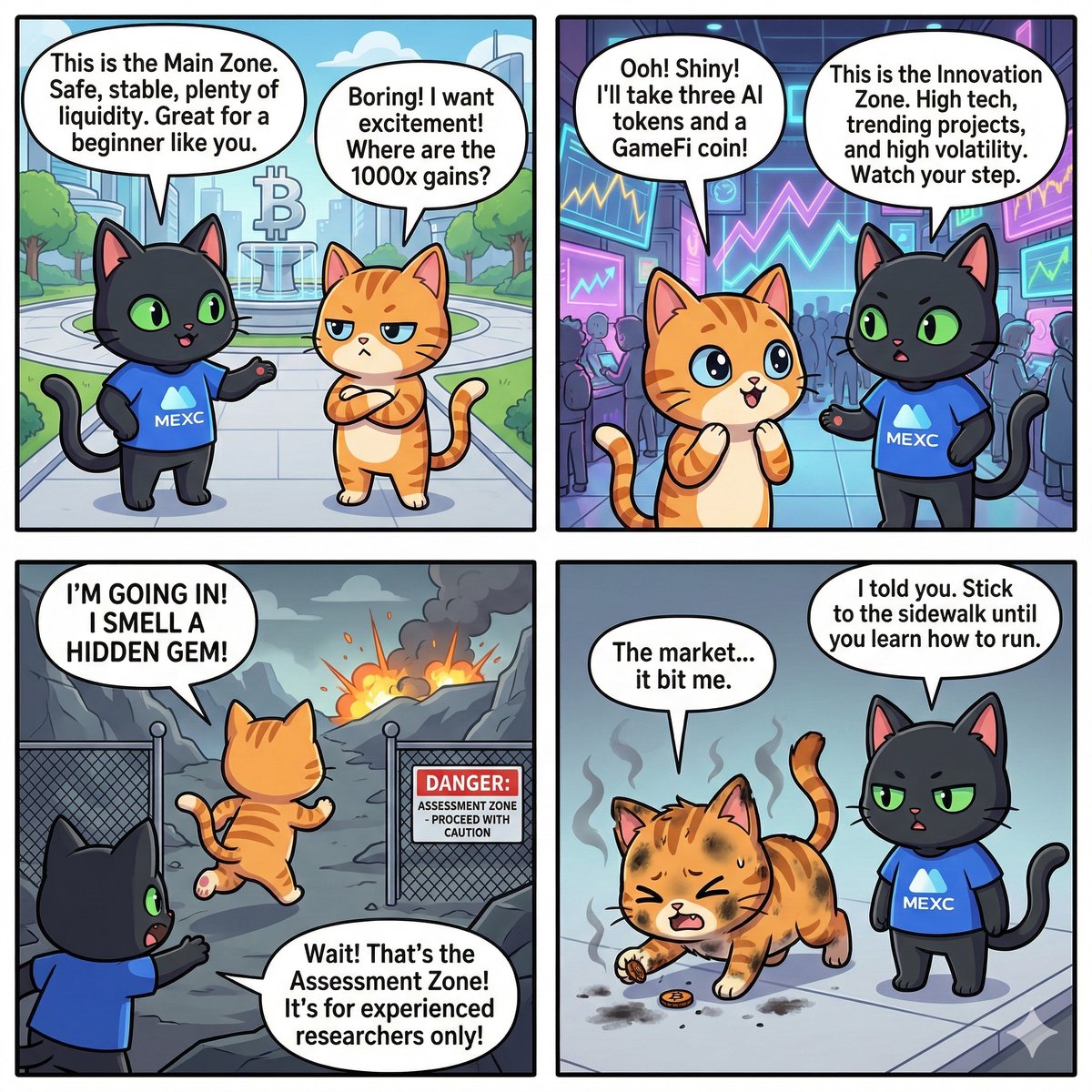 #MEXCCat 正在带 Beginner Cat 参观 MEXC 现货交易区。🐈‍⬛🐈📈

👉快来亲自探索一番，避免被市场收割：mexc.fm/en-GB/learn/ar…

#MEXC🐈‍⬛#MEXCScam🐈‍⬛#BoycottMEXC🐈‍⬛#CancelMEXC