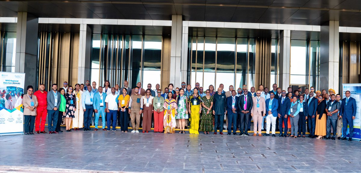 WHOAFRO's tweet photo. Country engagement in the development of the new @WHOAFRO Regional Data Hub (#RDHUB) has officially kicked off in Kintele, Congo.

This flagship initiative, co-created with Member States, will transform how health data is harmonized, integrated and used across Africa.

Over the next 5 days, Member States and WHO experts will work side-by-side to strengthen access to life-course health data for better decision-making.

#HealthData