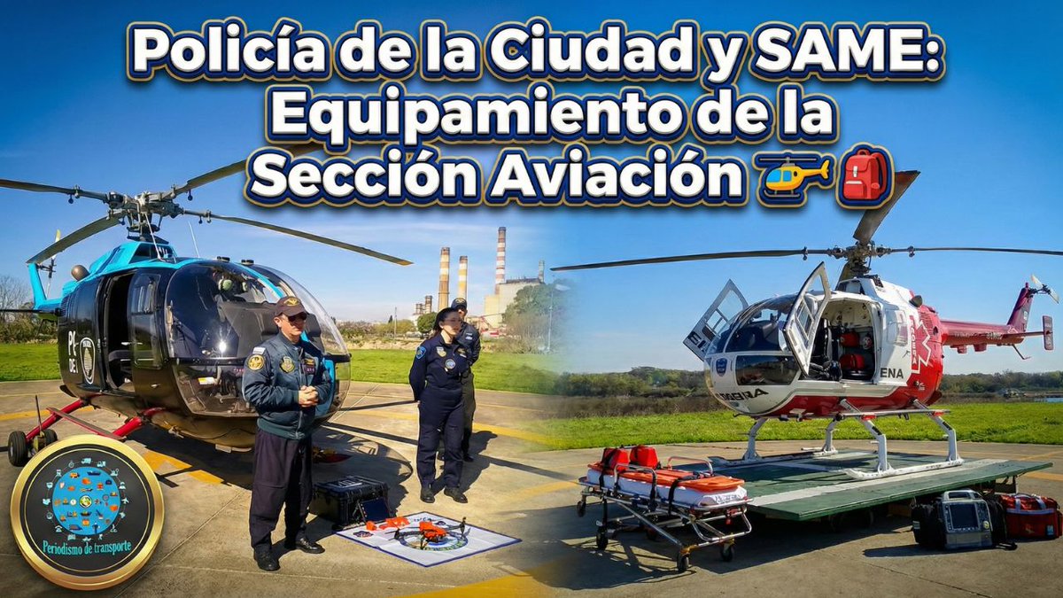 🚁¡Helicópteros del SAME y Policía de la Ciudad en acción!🚨 Descubre su tecnología y rol vital.

🎬 youtu.be/Xp8c46aG1KU

➕ …riodismodetransporte.esperandovia.com
