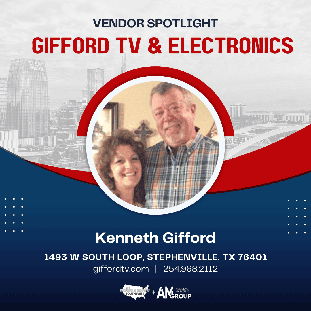 Member Spotlight: Gifford TV &amp; Electronics 🎉 Owner Kenneth Gifford leads with insight and industry leadership, delivering trusted service and tech solutions in Stephenville, TX.