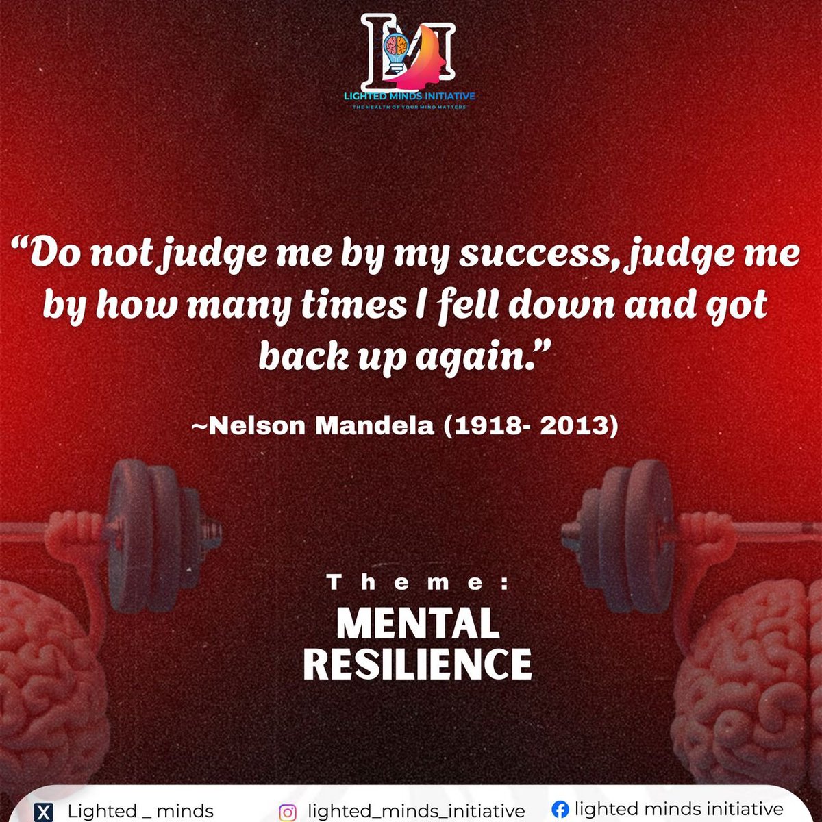 Lighted_minds's tweet photo. It’s Lighted Monday ⏰💃 
💪 It's not about not falling, it's about getting back up 🌟 
#MentalResilience 
#LightedMonday
#MentalHealth
#LMI
#Lightedmindsinitiatives https://t.co/pYxspBoBvM