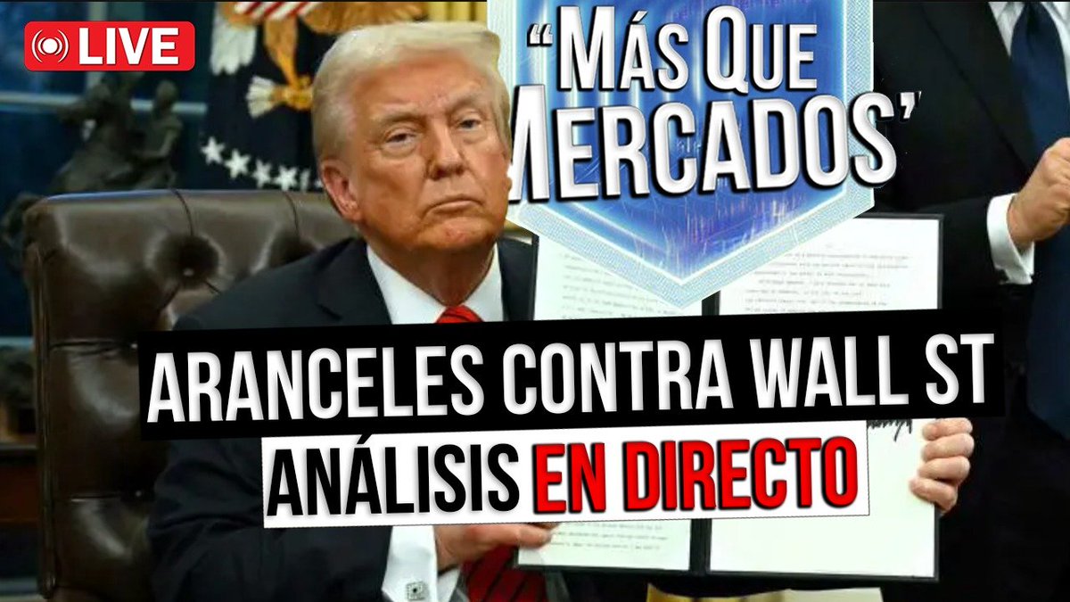 Hoy, en "Más que mercados" (15:30 hora España): 

- Palo a Trump con los aranceles
- $NVO se hunde y resultados de $HIMS
- Trading en vivo
- Bitcoin, suelo en 60k
- Tensión en Irán y México

y mucho más, aquí: youtube.com/watch?v=14Gbn-…