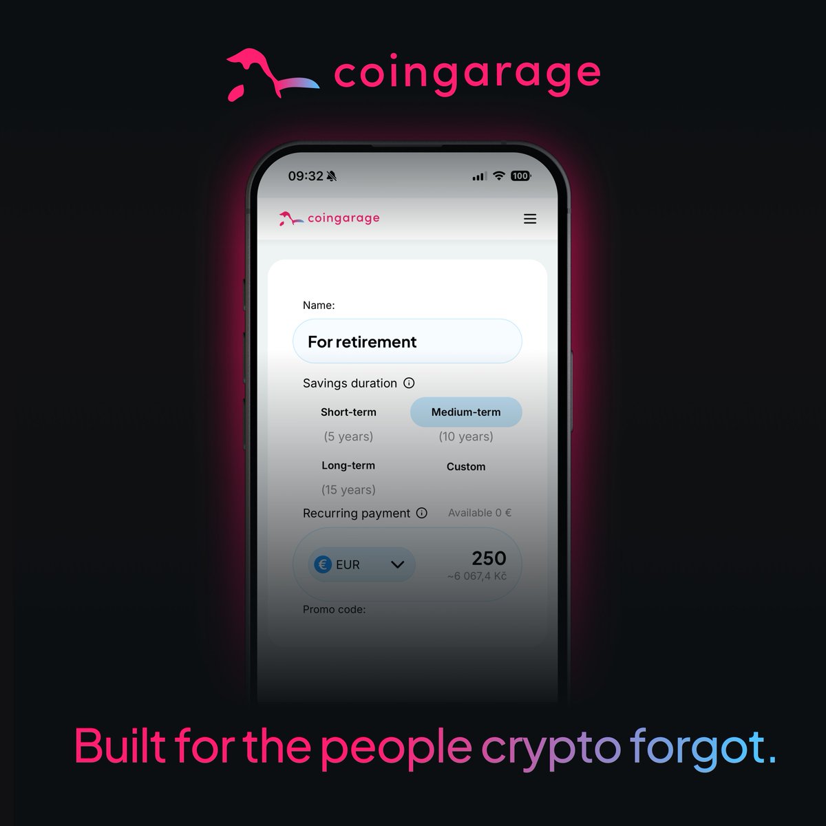 We built Coingarage for people the crypto industry forgot.

Not traders. Not people who enjoy reading whitepapers.

We built it for the person who heard about Bitcoin, tried to open an account somewhere, felt immediately overwhelmed, and quietly closed the tab.

That person is