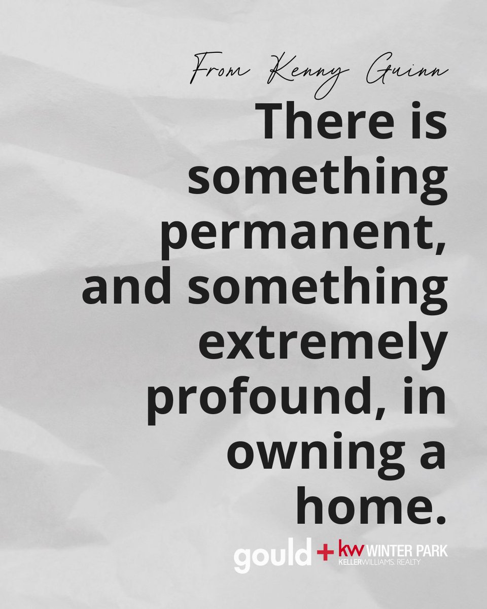 📌 Homeownership creates something profound — a permanent sense of belonging.

 #GouldPlusTeam #BuildLegacy #DreamHome #HomeGoals